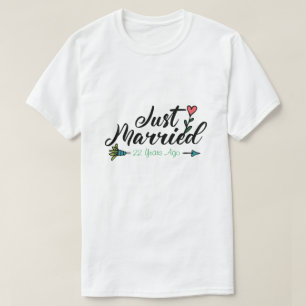 T-shirt RD Mariage personnalisé Anniversaire Couple Cadeau