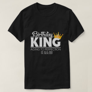 T-shirt RD Roi d'anniversaire personnalisé, équipe de jume