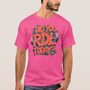 T-shirt Rdl Roumain Deadlift Gym Workout Barbell Weightli