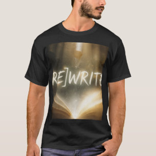 T-shirt [RE]ÉCRIRE - Livre Magique Lumière Dorée Inspirant