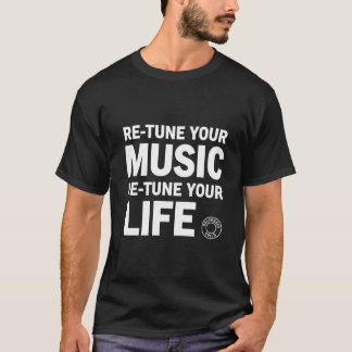T-shirt Réaccorder la musique Réaccorder la vie Fréquence