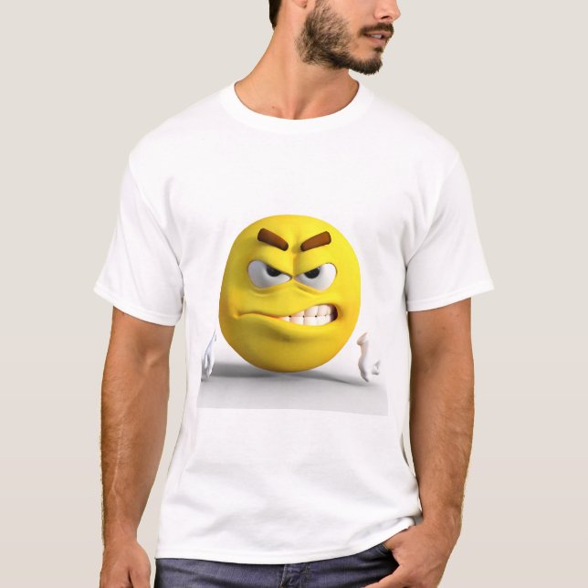 T-shirt Réaction en colère (Devant)