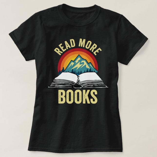 T-shirt Read More Books (Design devant)
