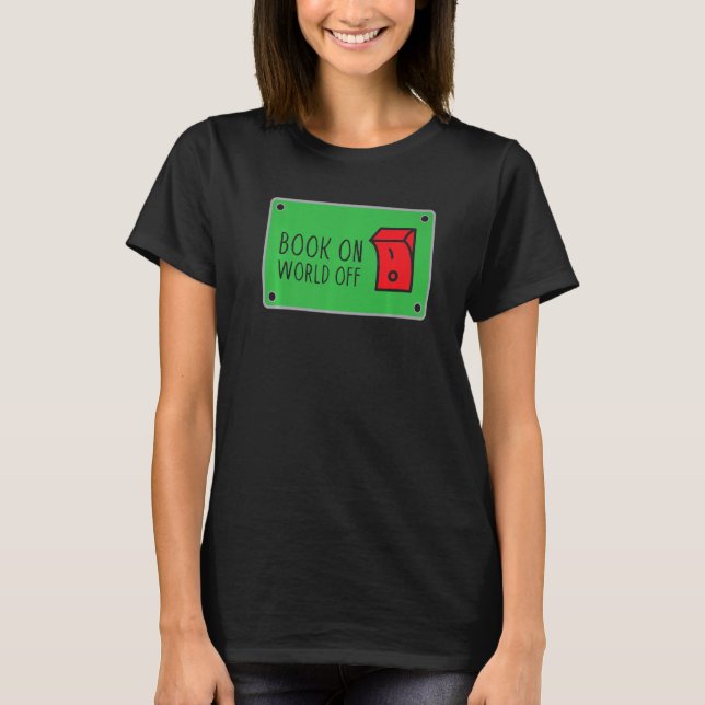 T-shirt Reading  Library Women Bookworm (Devant)