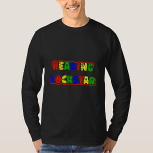 T-shirt Reading Rockstar Enfants Cool Monster Lettres Lec