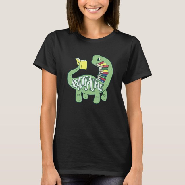 T-shirt Readosaurus Pour La Lecture De Livres (Devant)