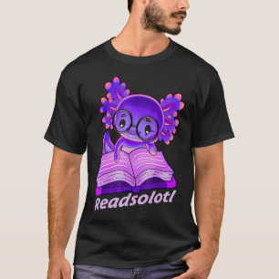 T-shirt Readsolotl Drôle Lecture Poissons Livres Lizard Ax