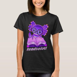 T-shirt Readsolotl Drôle Lecture Poissons Livres Lizard Ax