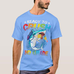 T-shirt Ready To Crush 2nd Grade Shark Back To School Boys