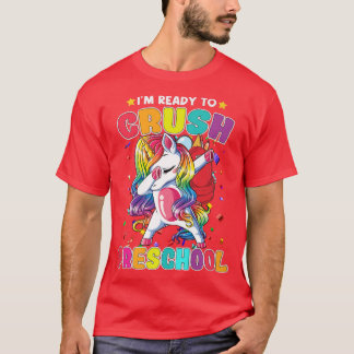 T-shirt Ready To Crush Preschool Dabbing Unicorn Back To S