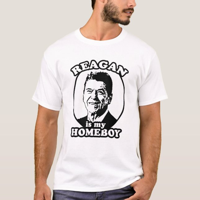 T-SHIRT REAGAN EST MON HOMEBOY (Devant)