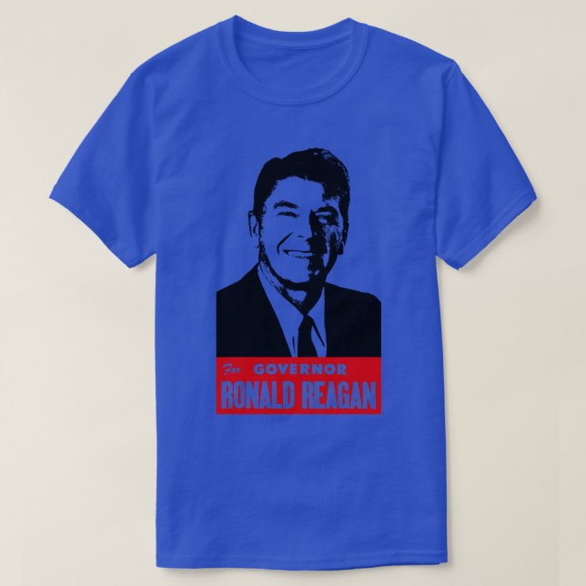 T-shirt Reagan, gouverneur (Design devant)