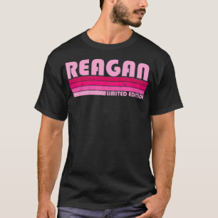 T-shirt REAGAN Nom Personnalisé Retro Vintage 80s 90s Bir