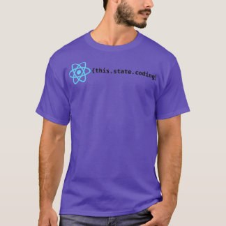 T-shirt Réagir Codage de l'état