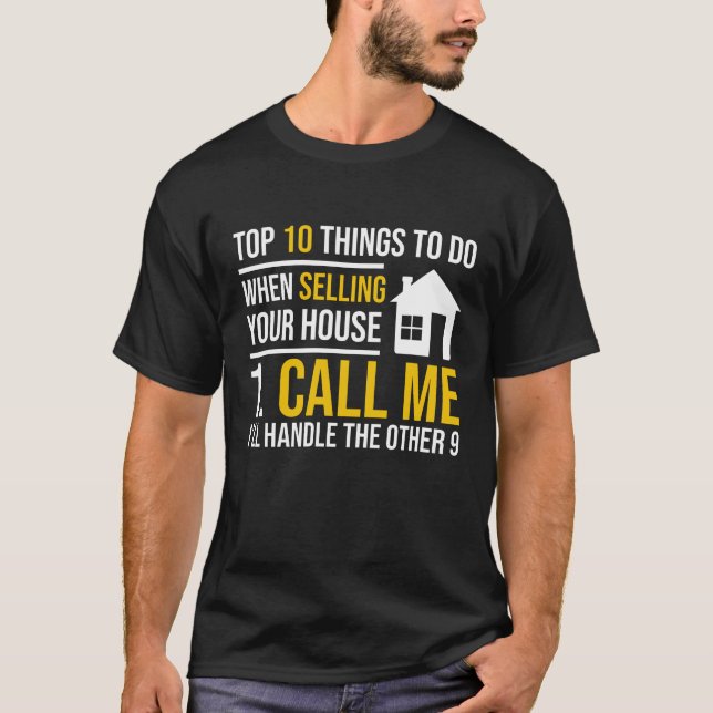 T-shirt Real Estate Agent Investor Property Broker (Devant)