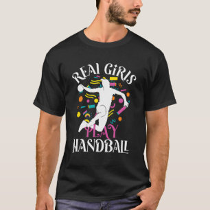 T-shirt Real Girls Jouer Handball Ball Sports Handball Jou