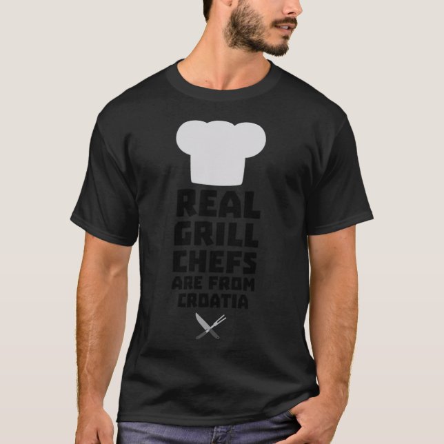 T-shirt Real Grill Chefs sont de Croatia St141 bir personn (Devant)