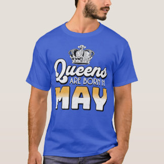 T-shirt Real Queens sont nés le Mai 05 Cadeau Anniversaire