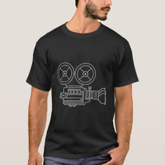 T-shirt Réalisateur cinématographique Vieux-Caméra Réalisa