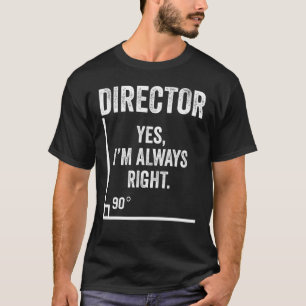 T-shirt Réalisateur Vidéographe Film Crew Réalisateur
