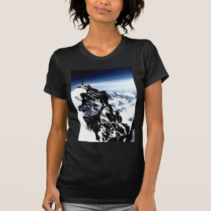 T-shirt Réalisation de l'alpiniste hiver de neige