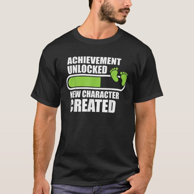T-shirt Réalisation Déverrouillé Nouveau Caractère Créé Dr (Devant)