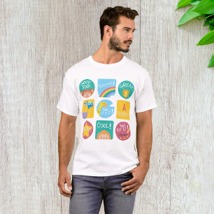 T-shirt Réalisation Étiquettes Awesome Cool Great