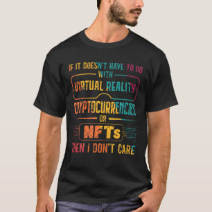 T-shirt Réalité virtuelle Cryptodevises Nfts Addict Retro