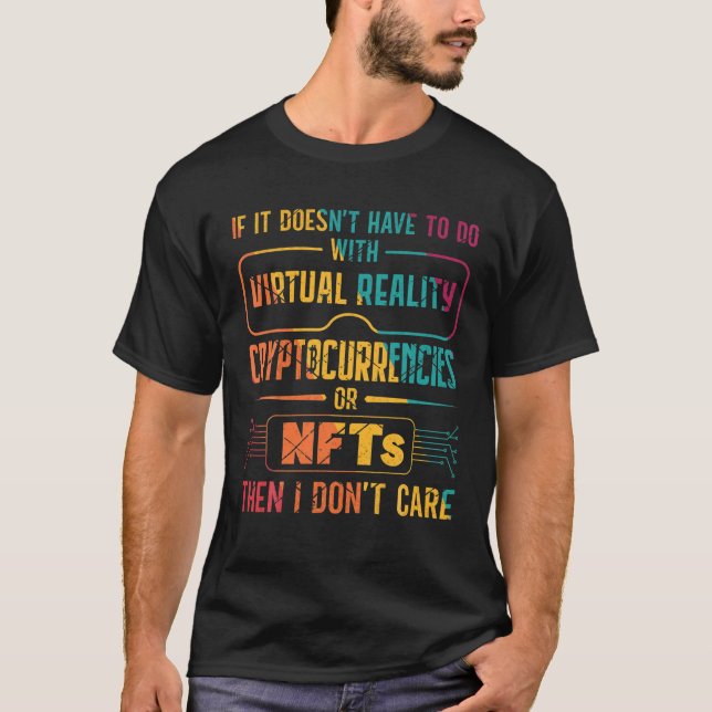 T-shirt Réalité virtuelle Cryptodevises Nfts Addict Retro (Devant)