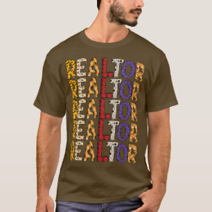 T-shirt Realtor Halloween Funny Automne Citrouille Immobil