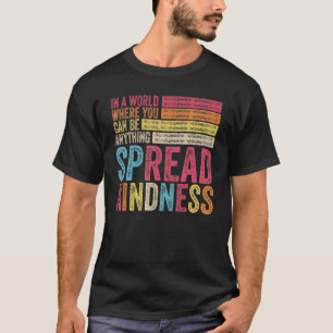 T-shirt Réandre la gentillesse pas d'intimidation Motivati