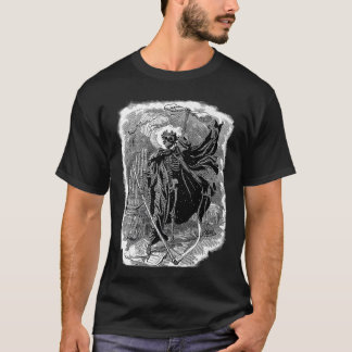 T-shirt REAPER OF DEATH SKELETON Undead Illustrated Horror