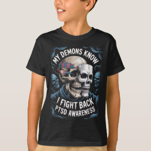 T-shirt Reaper Ptsd Mes Démons Savoir Que Je Lutte Contre