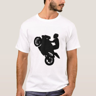 T-shirt "Rebel Rider YOLO - Conception de moto avant/arriè