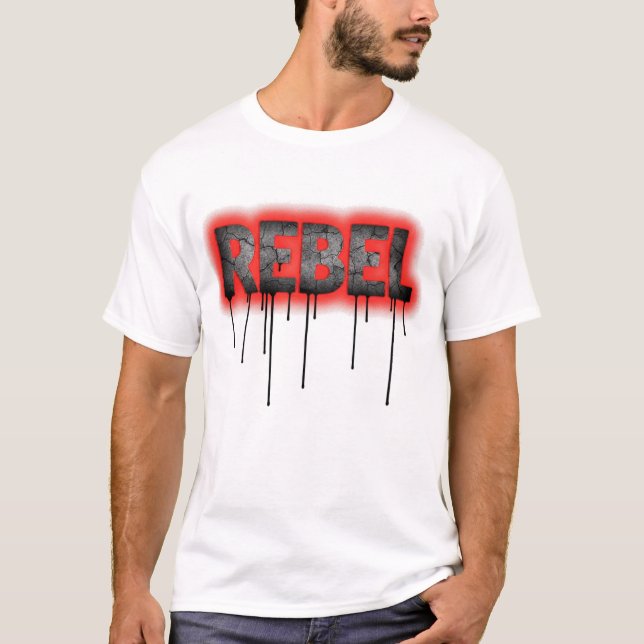 T-shirt REBELDRIP Defiance in Red Echo (Devant)