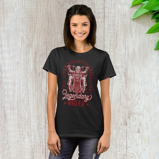 T-shirt Rébellion de la moto à pleine vitesse (Créateur téléchargé)