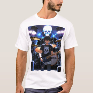 T-shirt Rébellion rock : Crâne et Crossbones Band Tee