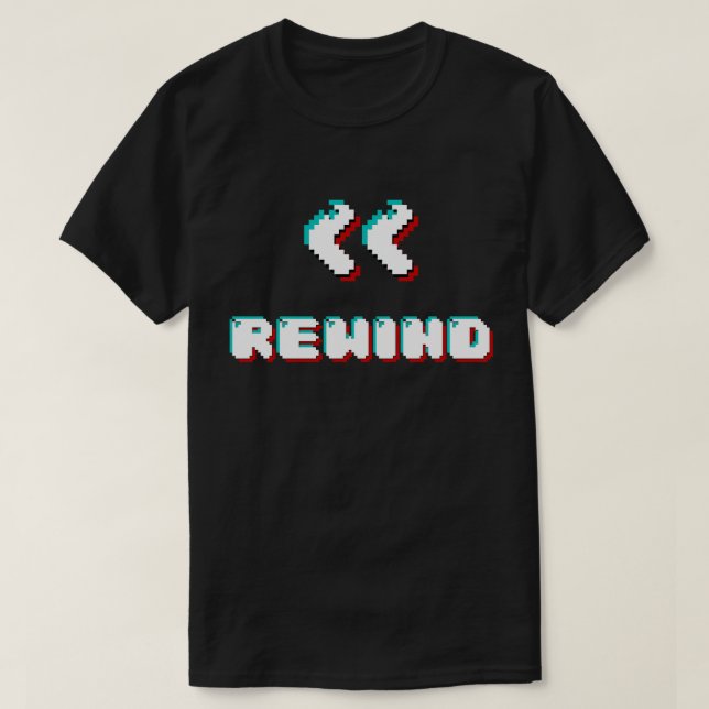 T-shirt Rebobinage rétro (Design devant)