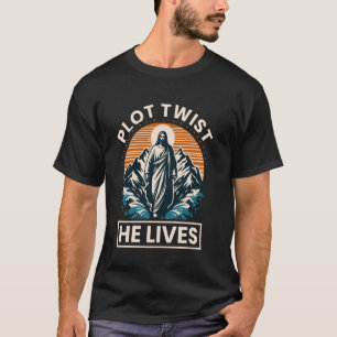T-shirt Rebondissement Il vit drôle de Pâques Jésus Meme