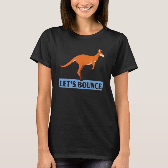 T-shirt Rebondissons Kangaroo Wildlife Animal Australia 1 (Devant)