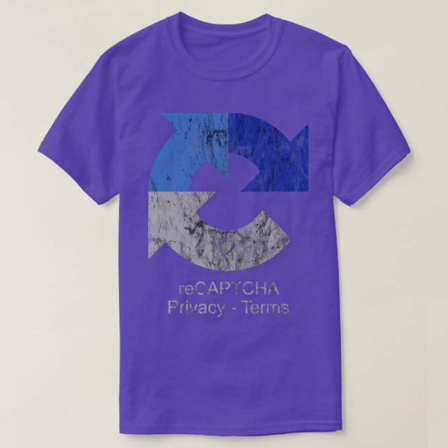 T-shirt reCAPTCHA Google (Design devant)