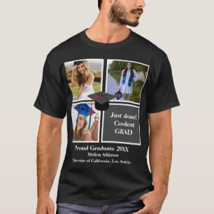 T-shirt Récemment terminé 3e année Collage photo