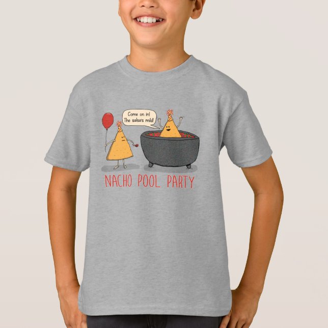 T-shirt Réception au bord de la piscine mignonne et drôle (Devant)