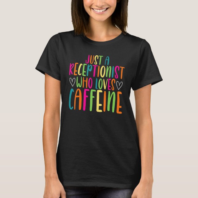 T-shirt Receptionist Front Office 8 (Devant)