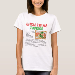 T-shirt Recette de biscuits de Noël