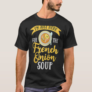 T-shirt Recette de soupe d'oignon française mélange bol fr