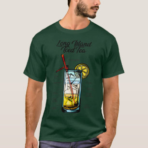 T-shirt Recette de thé glacé de Long Island