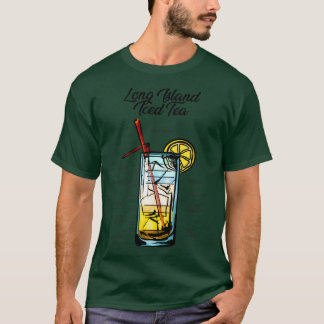 T-shirt Recette de thé glacé de Long Island
