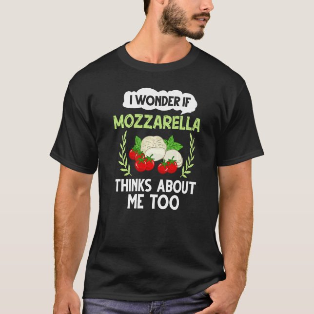 T-shirt Recettes de fromage Mozzarella Buffalo italien fra (Devant)