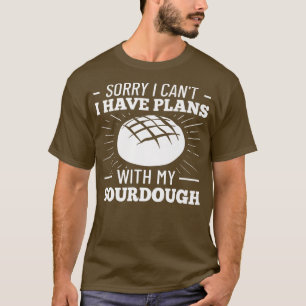 T-shirt Recettes d'entrée de pain de pâte à pain de pâte à